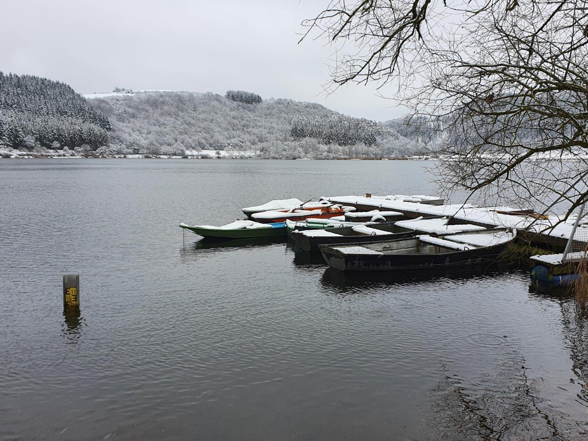 River Mosel Holiday Homes, Meerfeld Studio With A Lake View Екстериор снимка